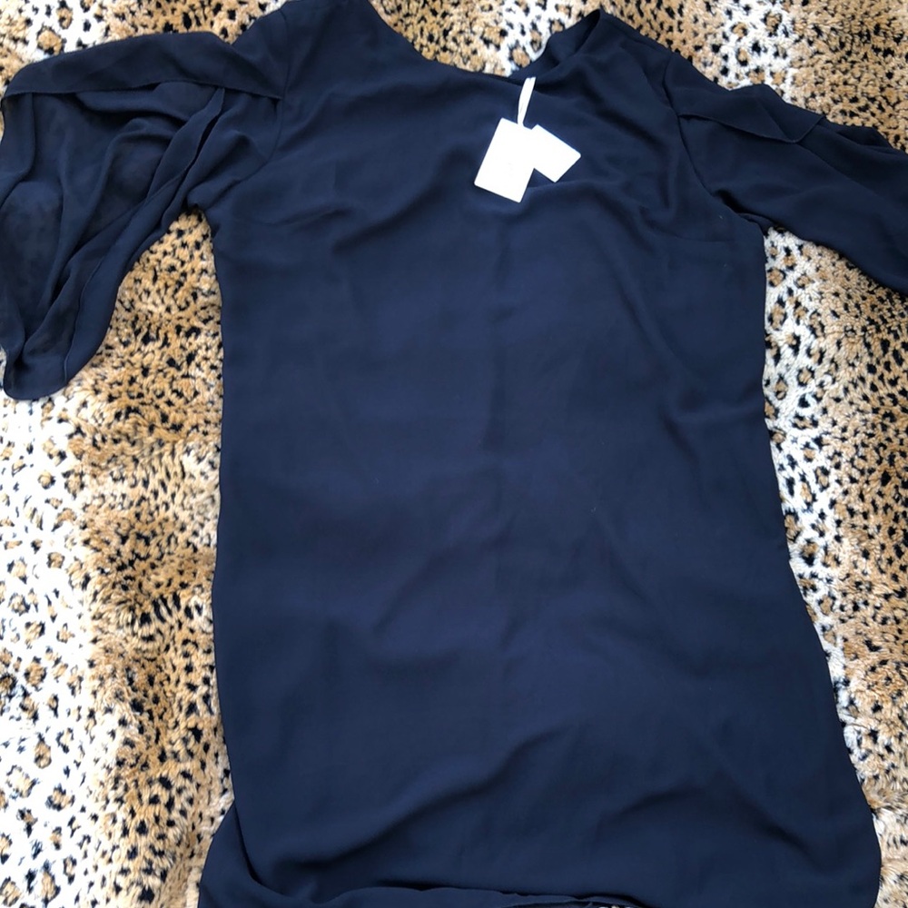 Grace Karin Black Chiffon Blouse